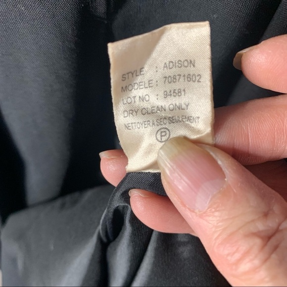 Theory Addison Black Classic A Line Fit & Flair Dress - Picture 5 of 7